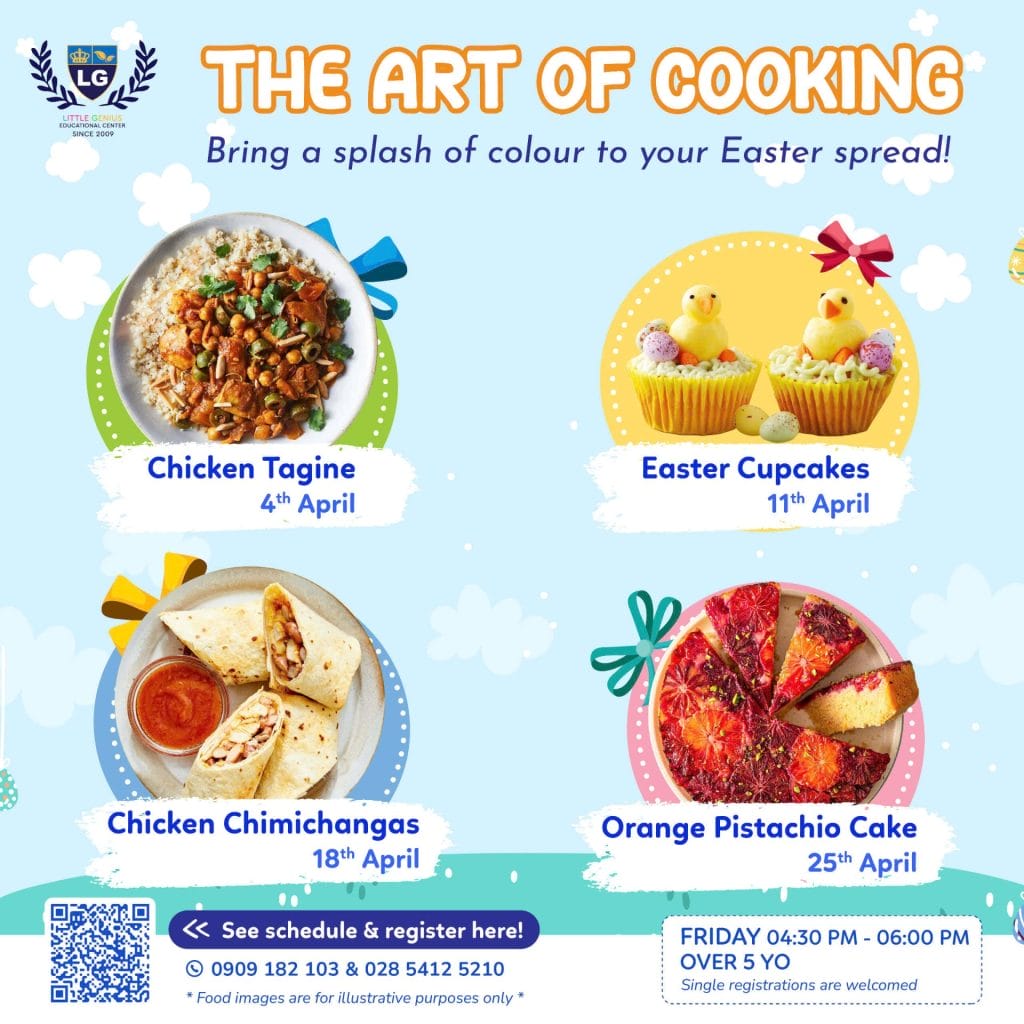 april the art of cooking menu