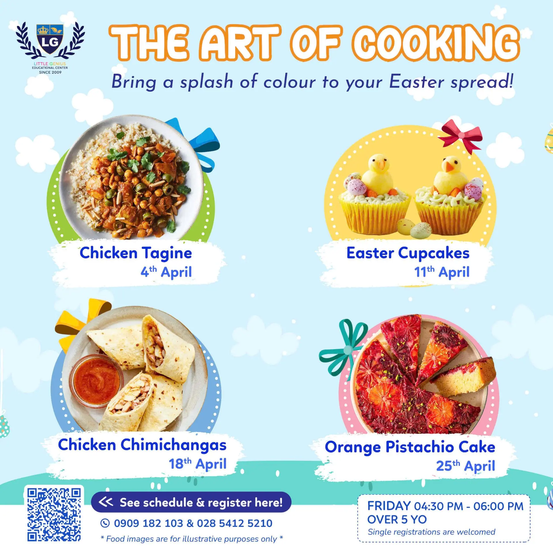 april the art of cooking menu