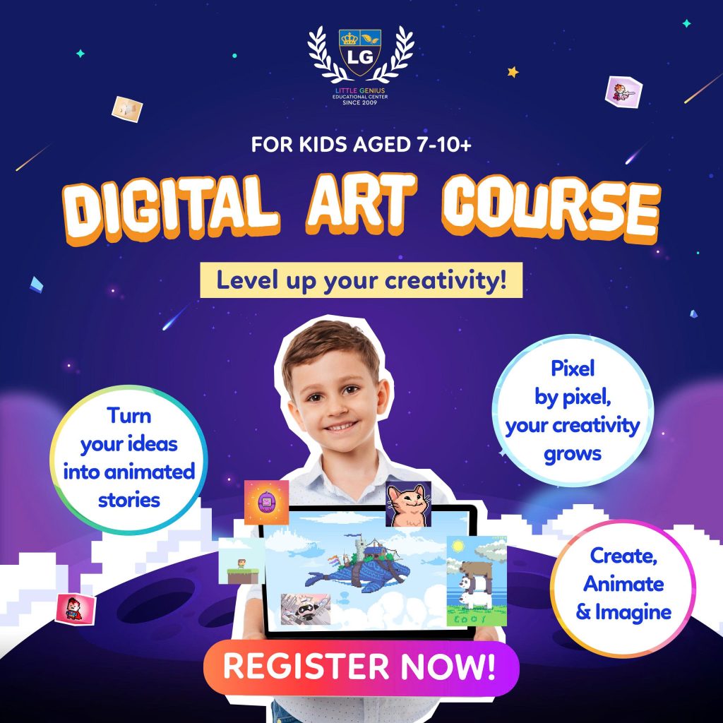 digital art courses registration at Little Genius